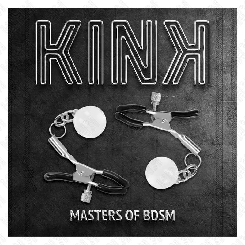 KINK - ABRAZADERAS METON BOLAS DE CRISTAL PLATA 6 CM