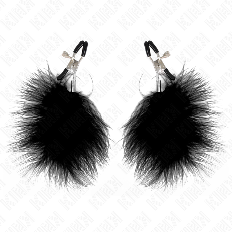 KINK - ABRAZADERA DE PLUMA METON NEGRA 7 CM