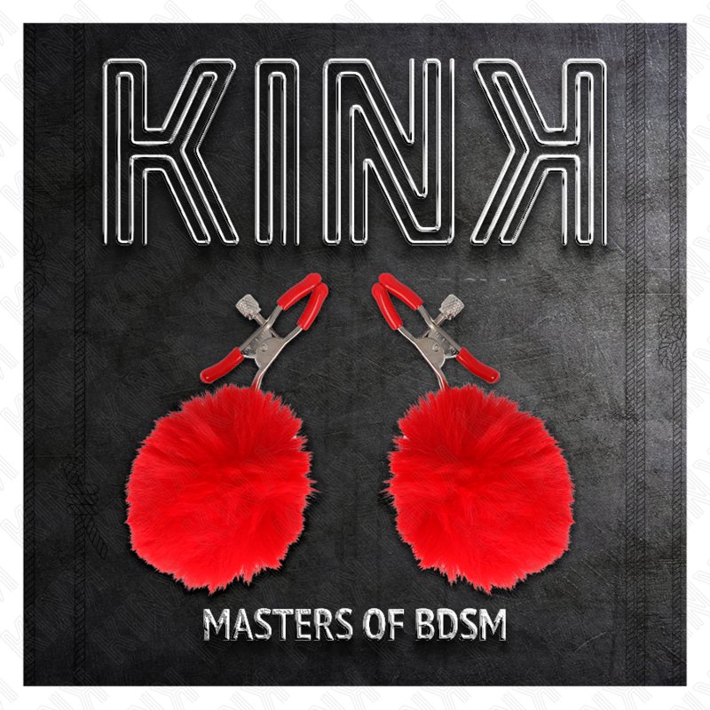 KINK - ABRAZADERA DE METON DE BOLA DE PIEL SINTÉTICA ROJA DE 6 CM