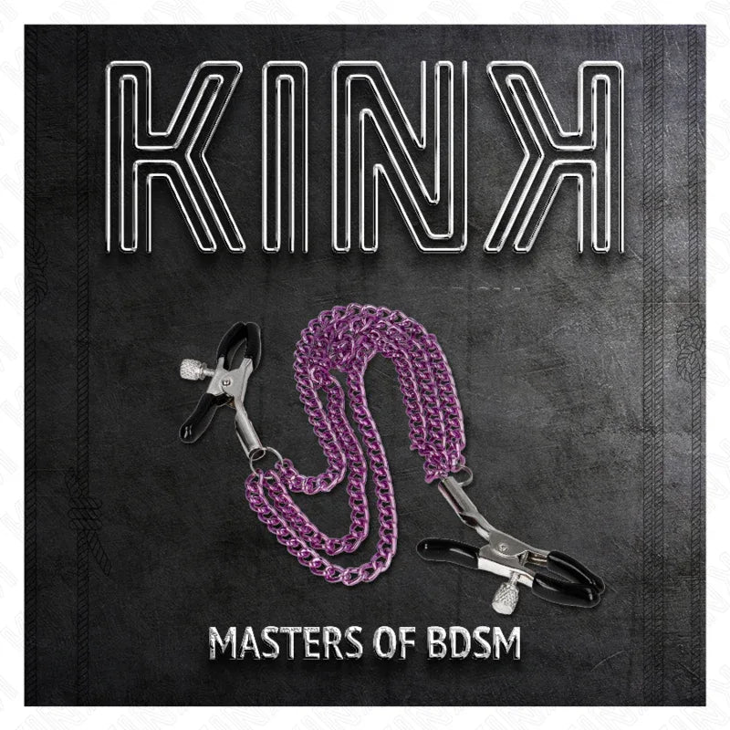 Kink – Pinces à Metelier avec 3 Chaînes Violet 20 / 23 / 28 cm