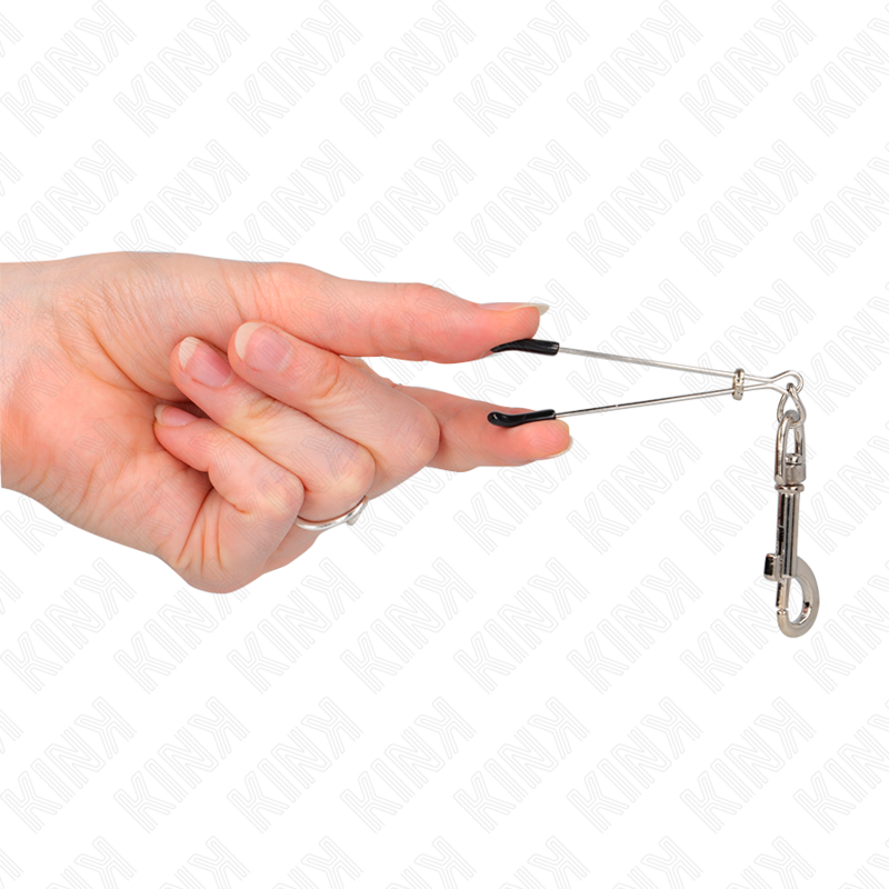 KINK - ABRAZADERA METON GANCHO DE PLATA FINA 7 CM