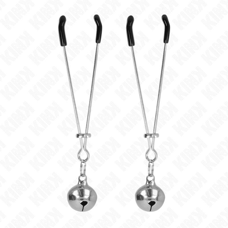 KINK - CLIPS FINOS PARA TELÉFONO CAMPANA PLATEADA 7 CM