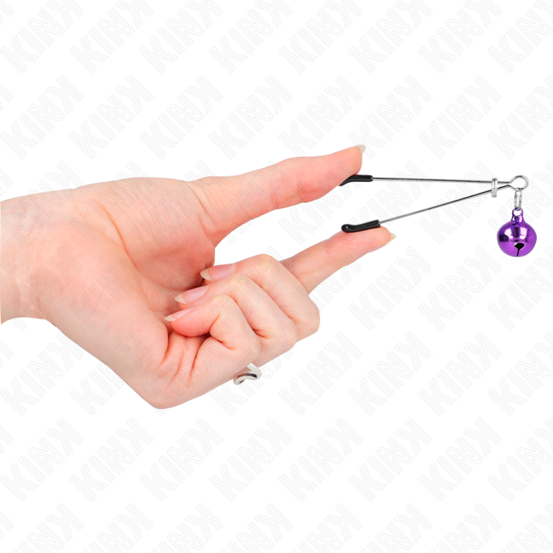 KINK - ABRAZADERAS FINAS PARA TELÉFONOS BELL DE 7 CM, COLOR MORADO
