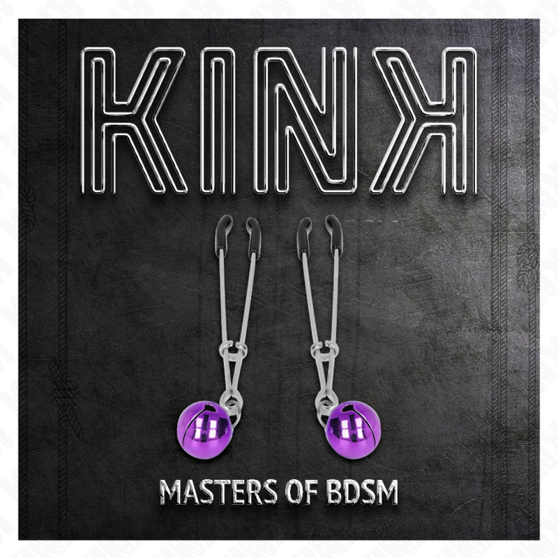 KINK - ABRAZADERAS FINAS PARA TELÉFONOS BELL DE 7 CM, COLOR MORADO