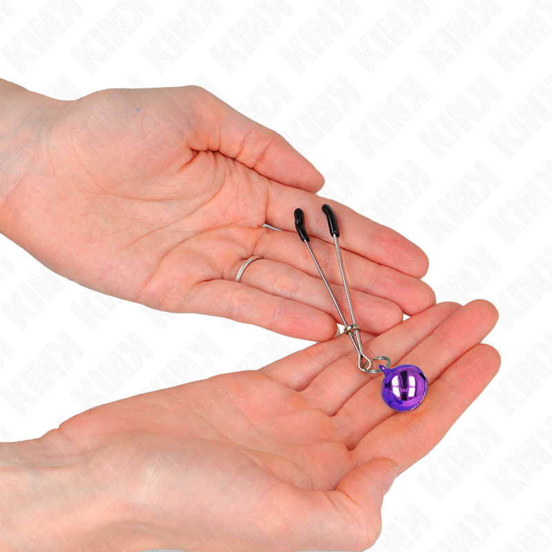KINK - ABRAZADERAS FINAS PARA TELÉFONOS BELL DE 7 CM, COLOR MORADO