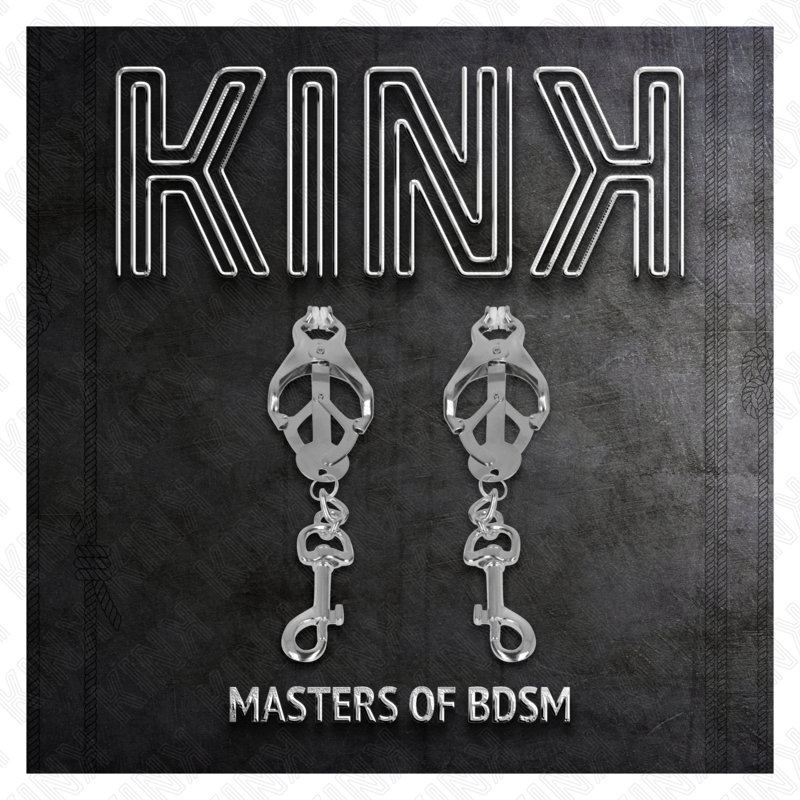 KINK - ABRAZADERAS DE METAL DE TRÉBOL JAPONESAS CON GANCHOS DE PLATA