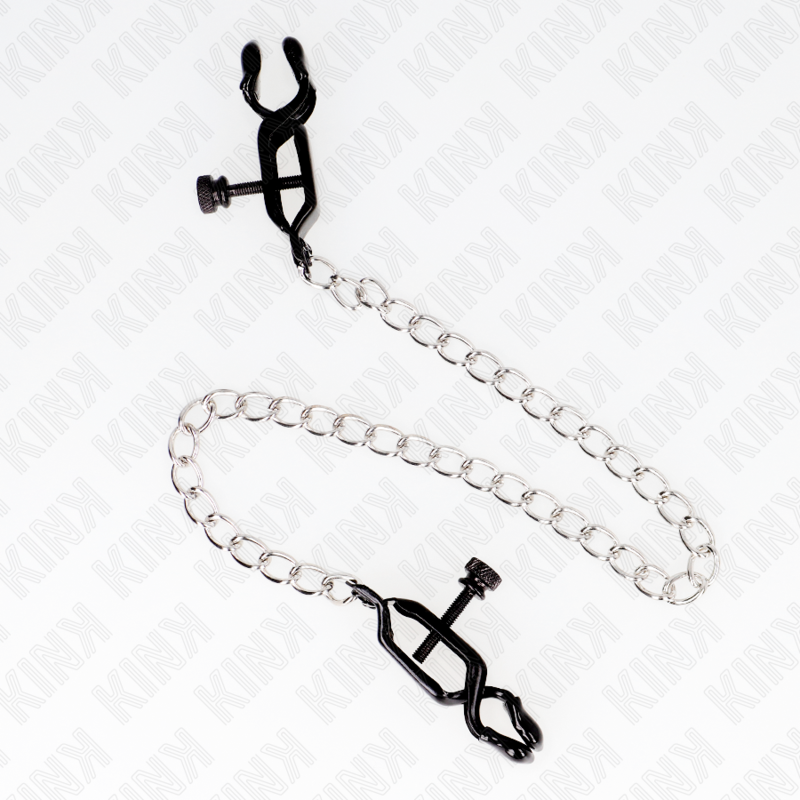 KINK - ABRAZADERAS TAMELON DE CADENA PLANA DE PLATA DE 30 CM