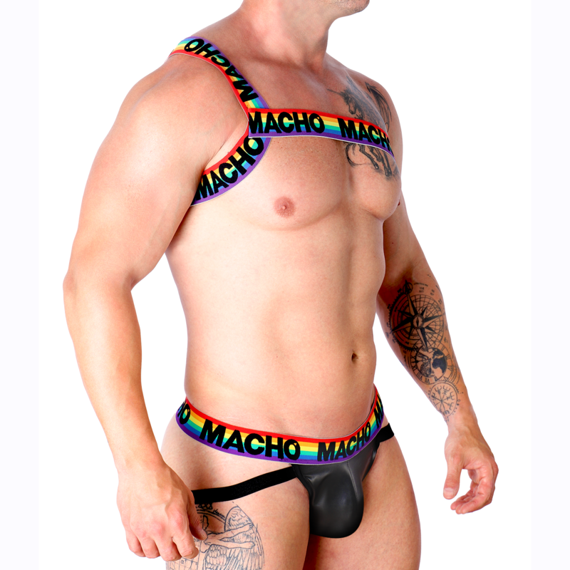 MALE - YELLOW ROMAN HARNESS S/M