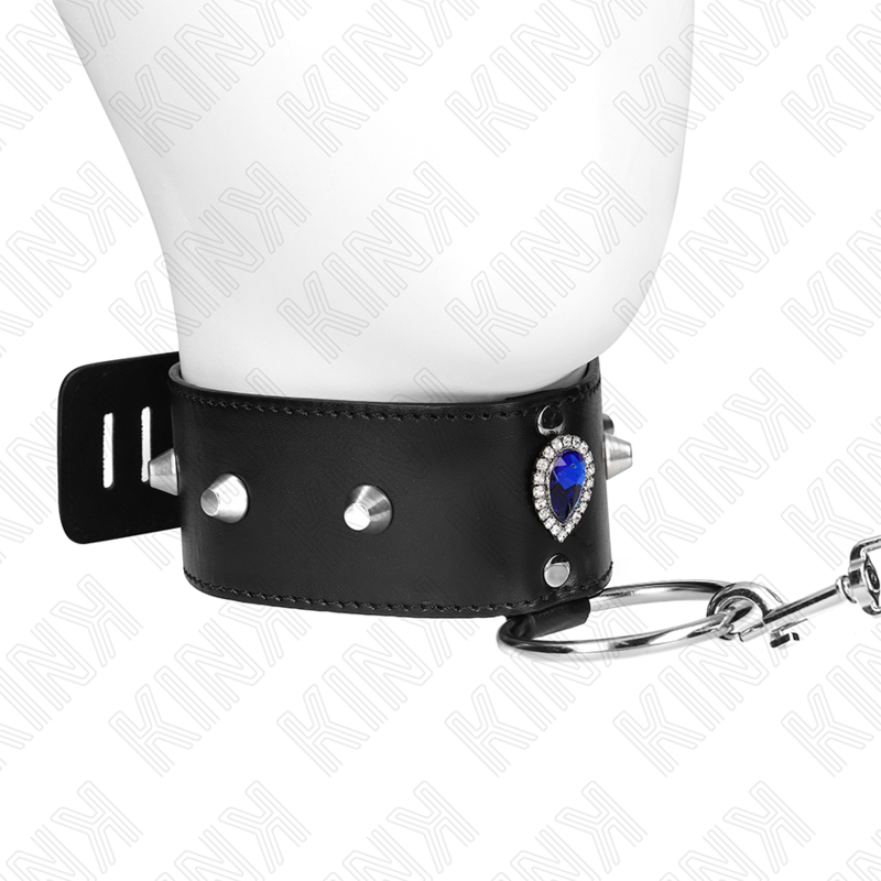 KINK - COLLAR DE 65 CM CON PULSERA DE DIAMANTES AZULES AJUSTABLE 36-43 CM X 5 CM