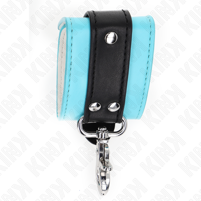 KINK - APPUI-POIGNETS VERROUILLABLES PREMIUM NOIR / BLEU RÉGLABLE 21-28 CM