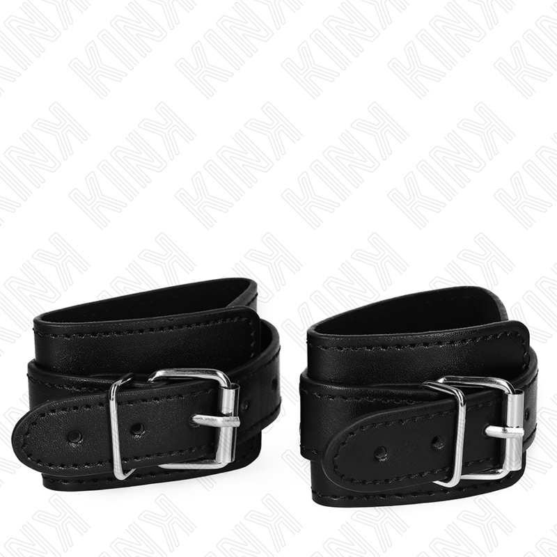 KINK - APPAREILS-POIGNETS VERROUILLABLE DUNGEON NOIR ADJUSTABLES 21-28 CM X 5.5 CM