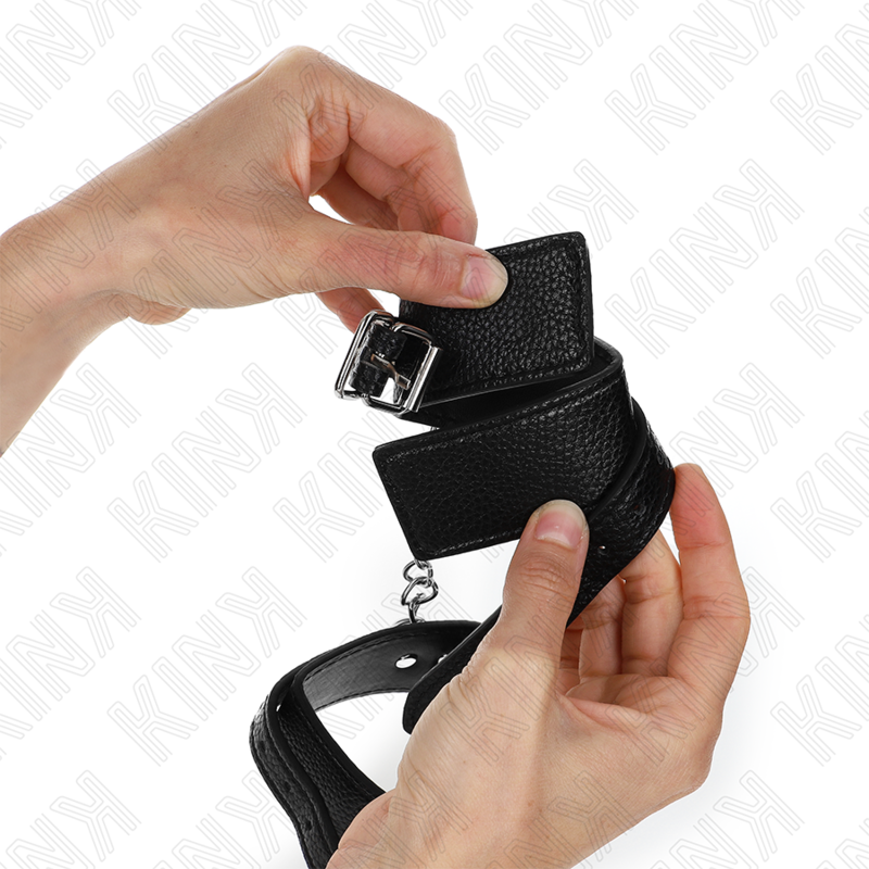 KINK - APPUI-POIGNETS MOTIF SERPENT NOIR ADJUSTABLE 20-28 CM X 5.4 CM