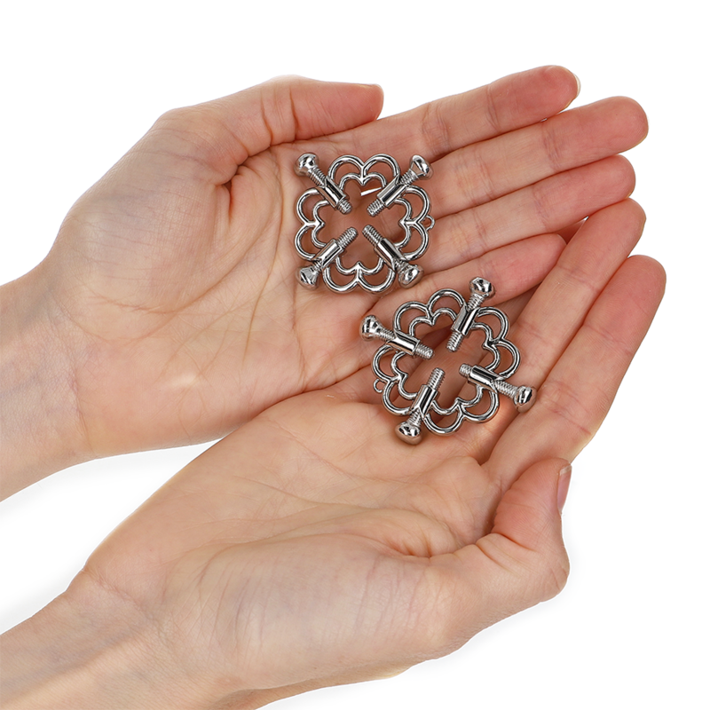 KINK - CLIPS METÁLICOS CON FLORES DE METAL