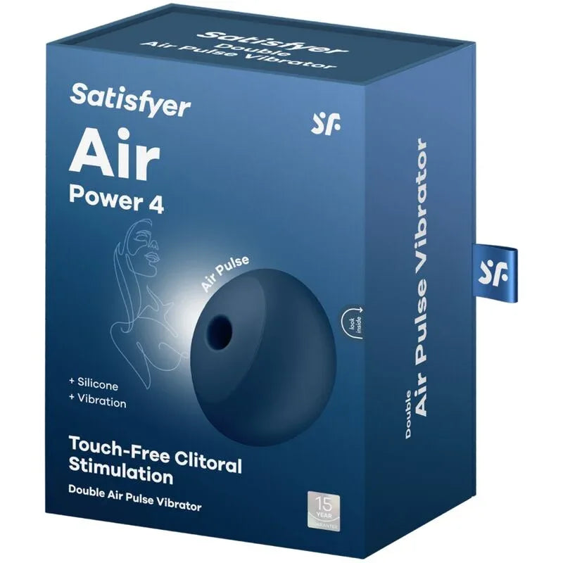 Satisfyer – Air Power 4 Stimulateur & Vibrateur 12 Vibrations Bleu