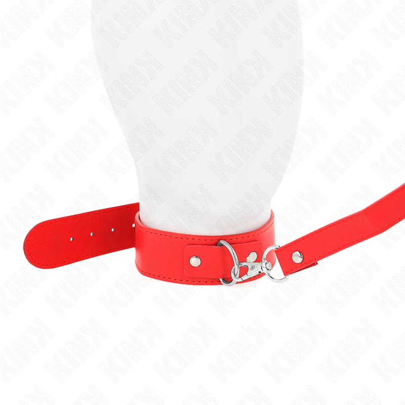 KINK - COLLIER AVEC CEINTURE 116 CM ADJUSTABLE RED BRACELET 32-50 CM X 8 CM