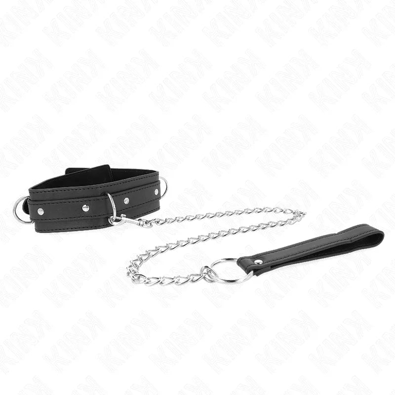 Kink – Collier avec Laisse 65 cm 3 Anneaux Modèle 1 Réglable 38 49 cm X 5 cm
