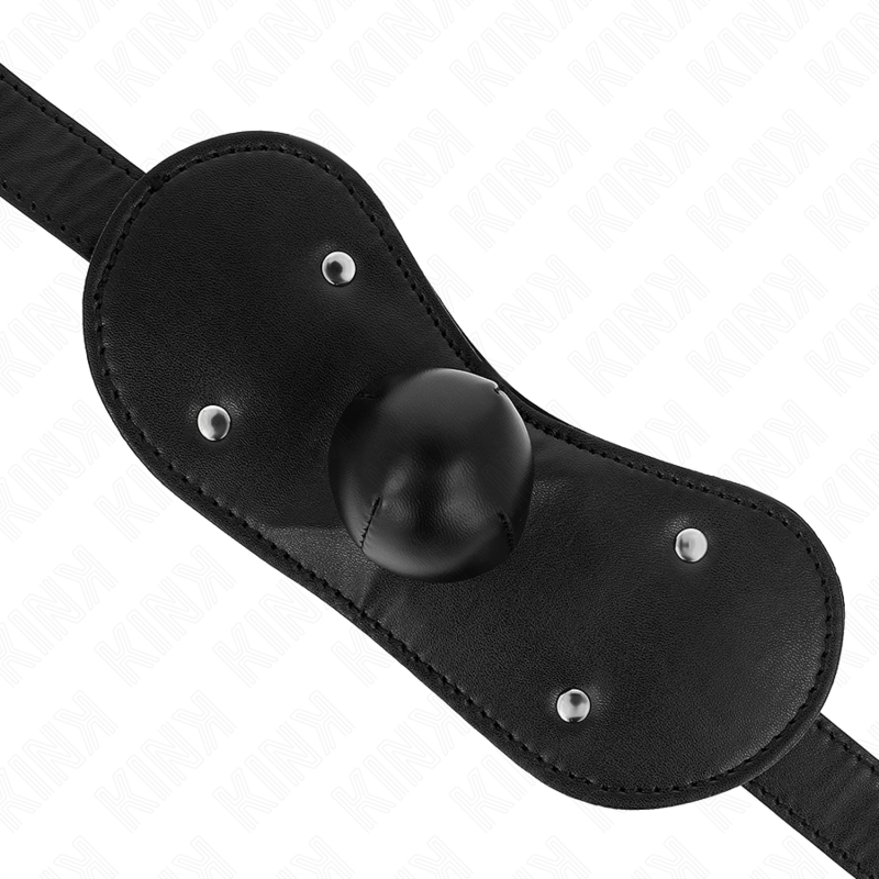 KINK - MORDAZA DE BOLA CON HEBILLAS PARA MÁSCARA Y CIERRE AJUSTABLE 42-60 CM
