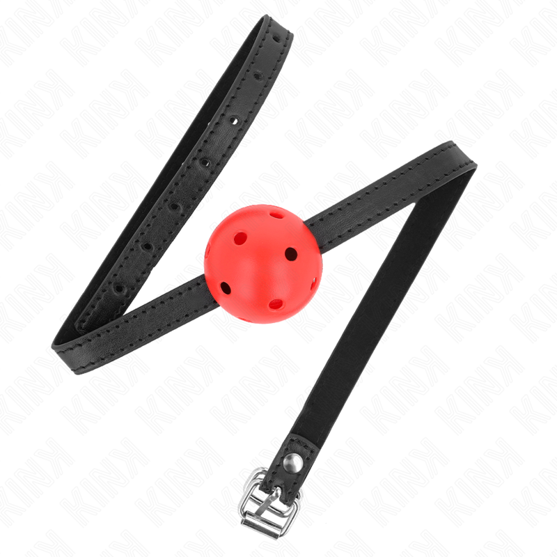 KINK - SIMPLICITY RED BREATHABLE BALL GAG 4.5 CM 62 x 1.5 CM