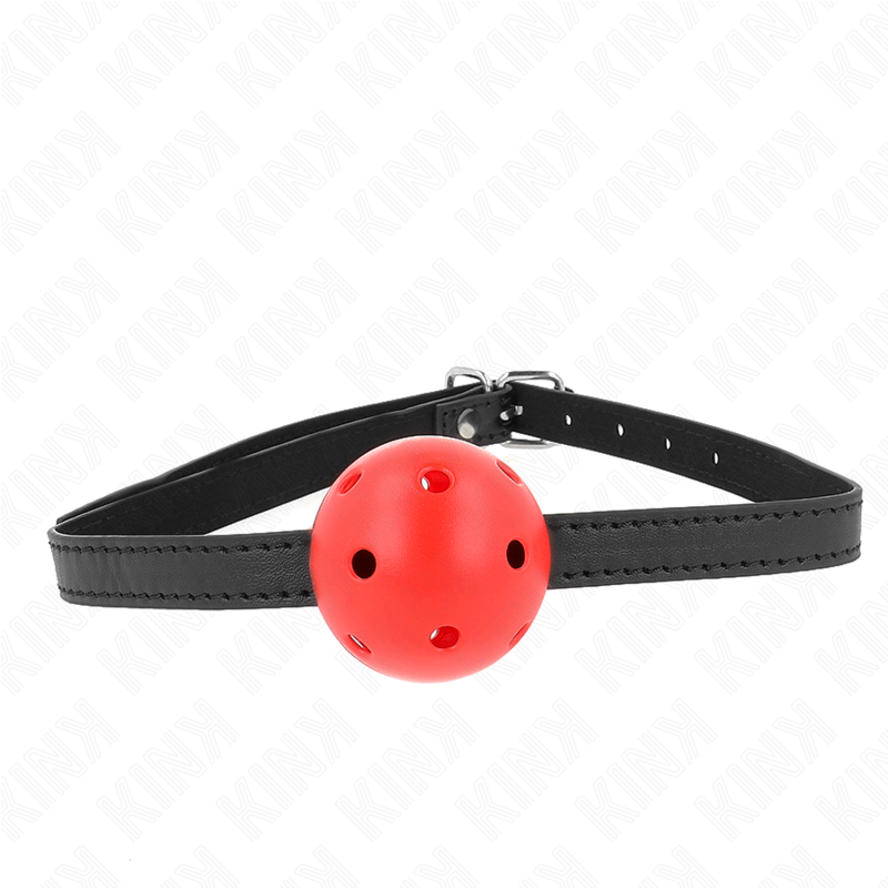 KINK - SIMPLICITY RED BREATHABLE BALL GAG 4.5 CM 62 x 1.5 CM