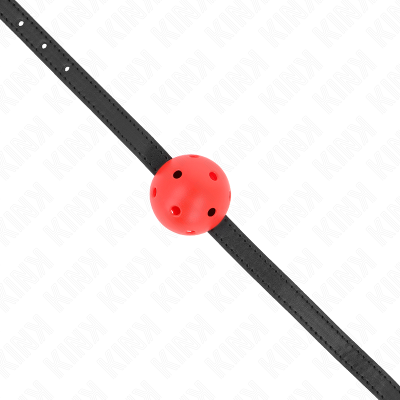 KINK - SIMPLICITY RED BREATHABLE BALL GAG 4.5 CM 62 x 1.5 CM