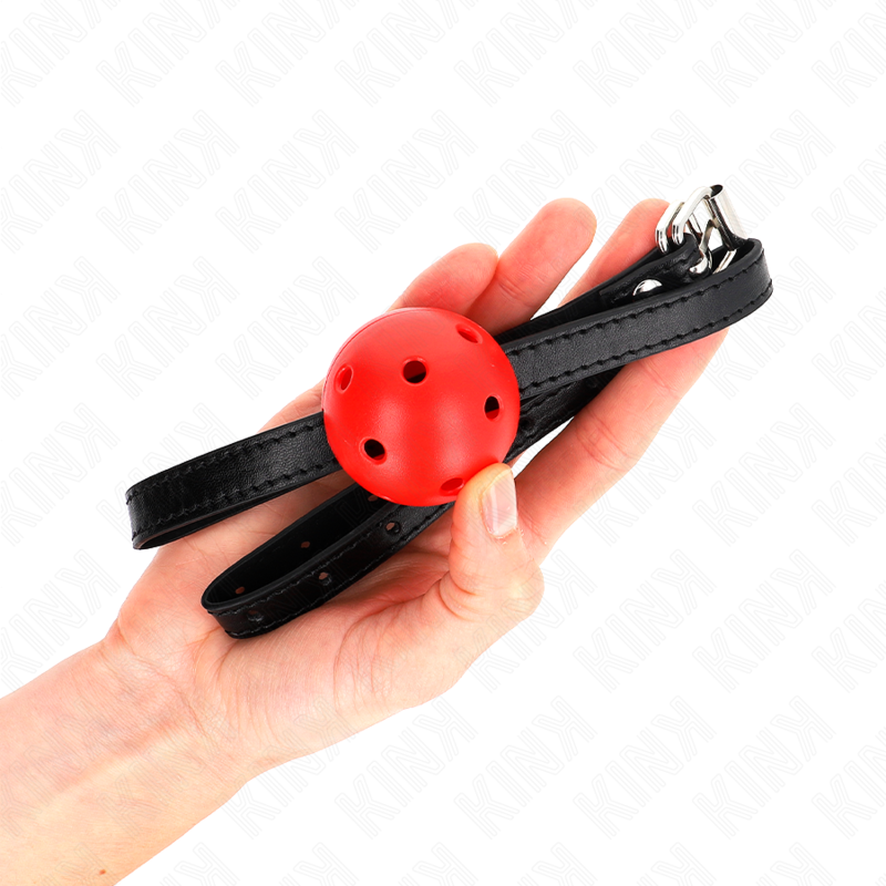 KINK - SIMPLICITY RED BREATHABLE BALL GAG 4.5 CM 62 x 1.5 CM