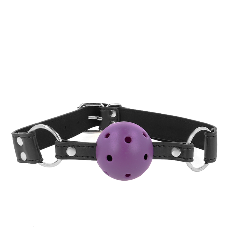 KINK - BOLSA DE PELOTAS TRANSPIRABLE DE 4 CM CON DOBLE REMACHE MORADA 62,5 x 2,5 CM AJUSTABLE 42-58 CM