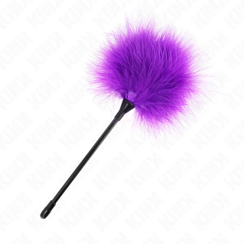 Kink – Plumes Tickle Violes Utilisées pour le Kit Bondage 27 cm
