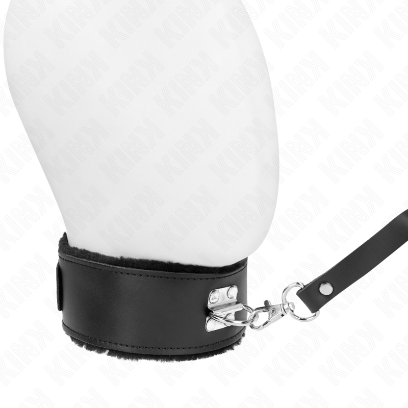 KINK - COLLAR CON CINTURÓN 116 CM CON CORREA AJUSTABLE DE CUERO NEGRO 40-48 CM X 6 CM