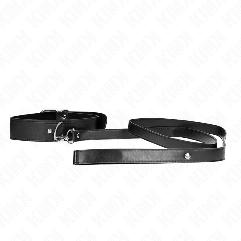 KINK - COLLAR CON CINTURÓN 116 CM PULSERA NEGRA AJUSTABLE 32-50 CM X 8 CM