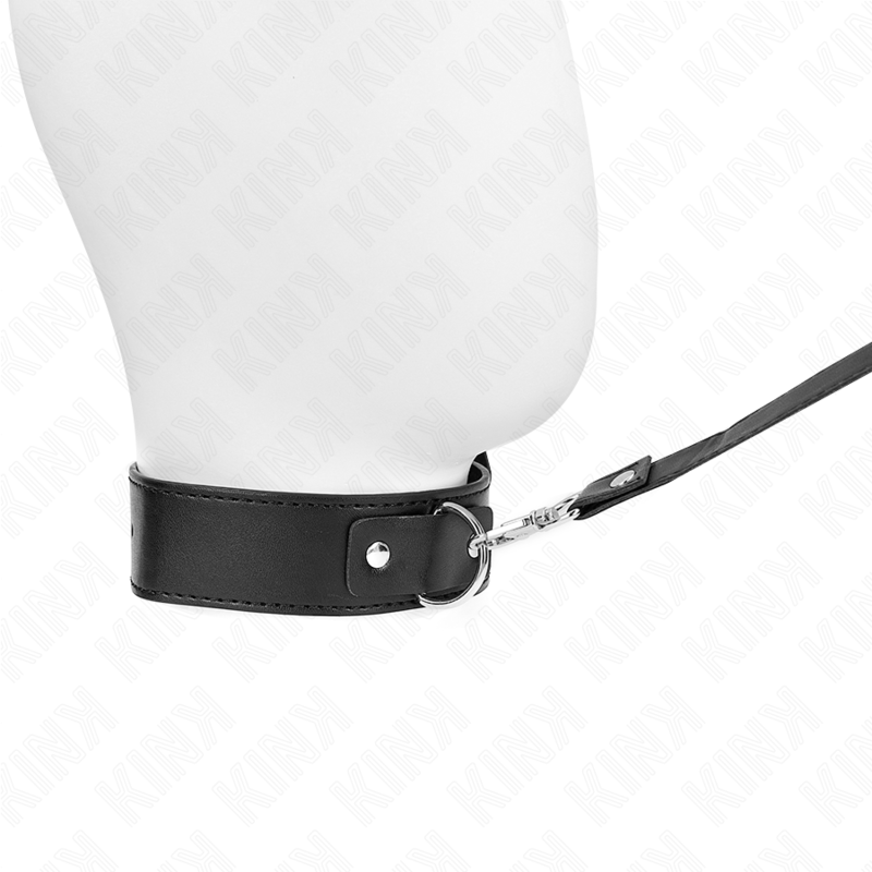 KINK - COLLAR CON CINTURÓN 116 CM PULSERA NEGRA AJUSTABLE 32-50 CM X 8 CM