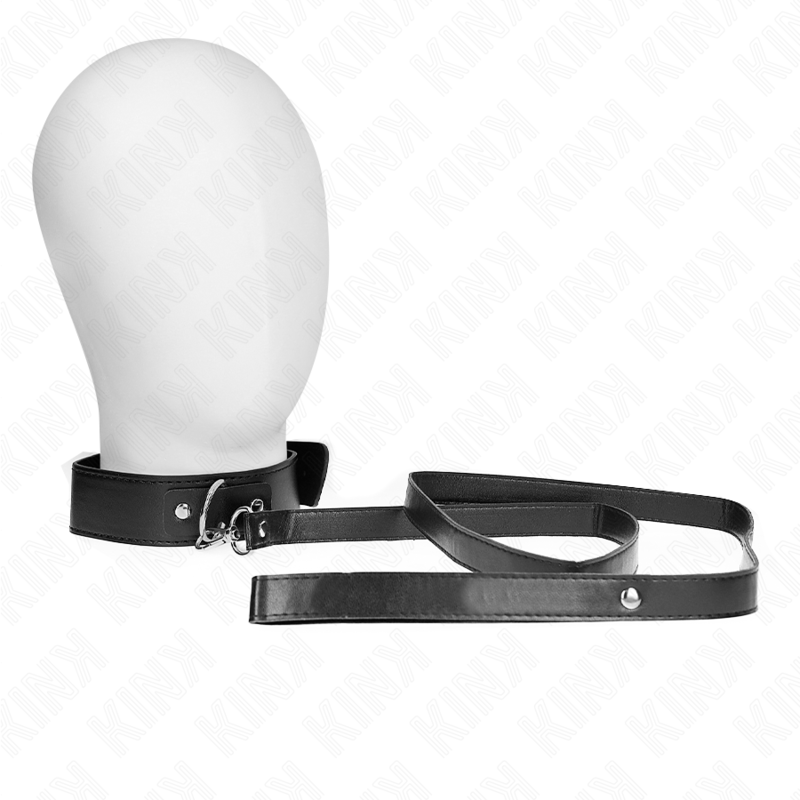 KINK - COLLAR CON CINTURÓN 116 CM PULSERA NEGRA AJUSTABLE 32-50 CM X 8 CM