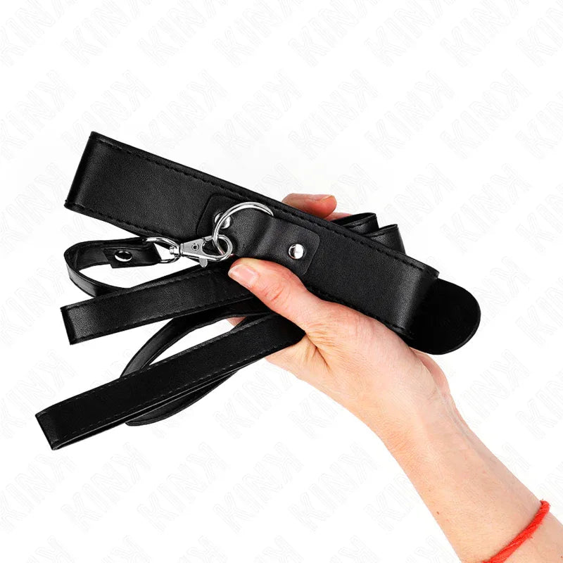 Kink – Collier avec Ceinture 116 cm Bracelet Noir Ajustable 32 50 cm X 8 cm