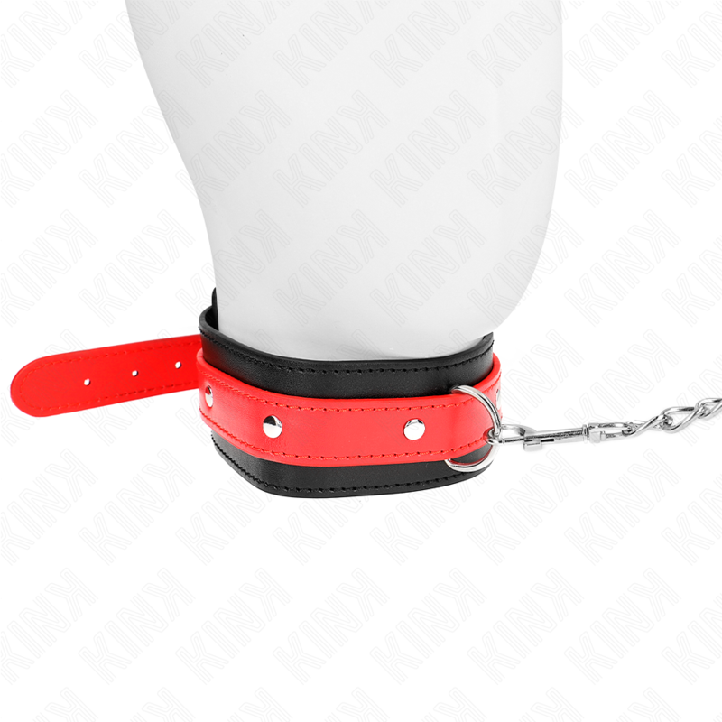 KINK - COLLIER AVEC BRACELET ROUGE 65 CM ADJUSTABLE 36-43 CM X 5 CM