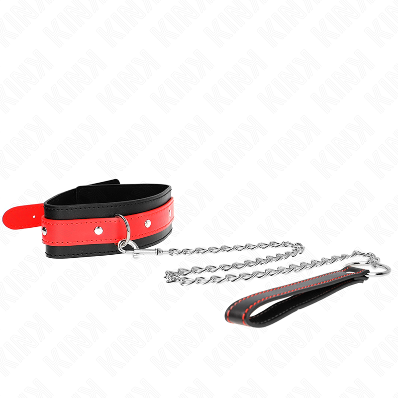 KINK - COLLIER AVEC BRACELET ROUGE 65 CM ADJUSTABLE 36-43 CM X 5 CM