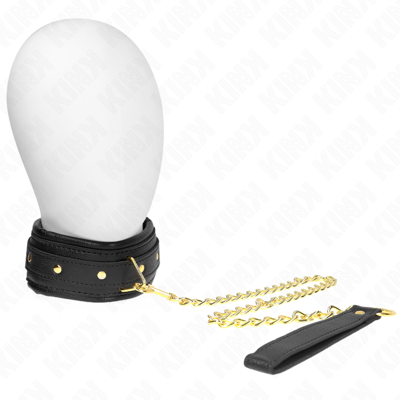 KINK - COLLAR CON PULSERA IMITACIÓN PIEL ESPONJA MODELO 1 AJUSTABLE 37-54 CM X 3 CM
