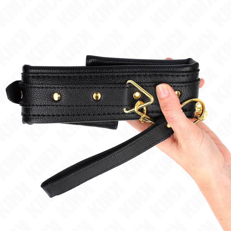 KINK - COLLAR CON PULSERA IMITACIÓN PIEL ESPONJA MODELO 1 AJUSTABLE 37-54 CM X 3 CM