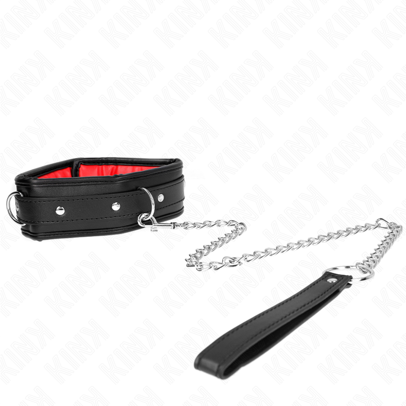 KINK - COLLAR CON PULSERA IMITACIÓN PIEL ESPONJA MODELO 3 AJUSTABLE 37-54 CM X 3 CM