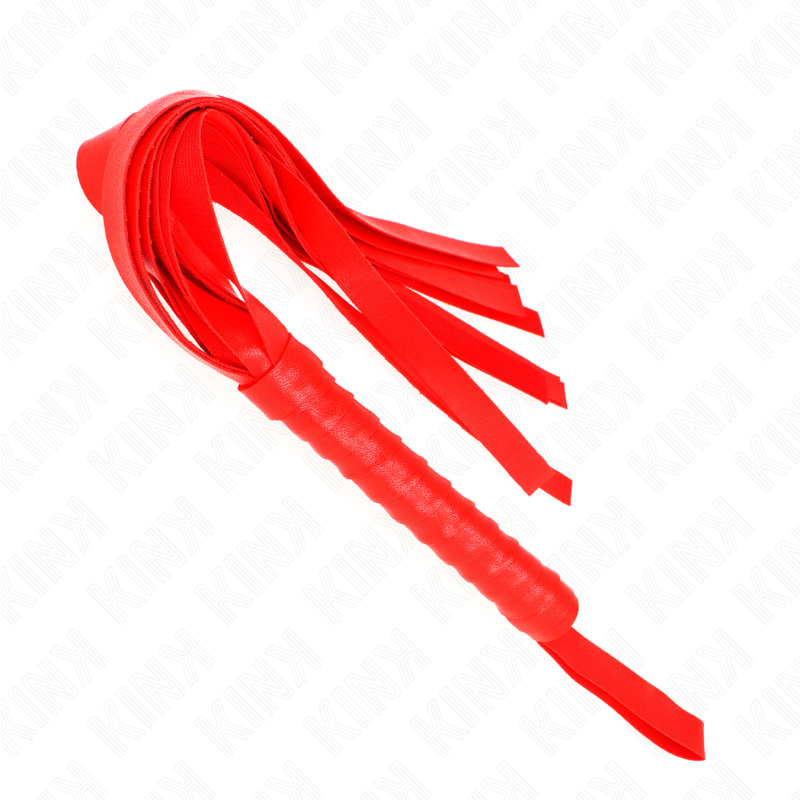 KINK - Fouet à queue large rouge 48.5 CM