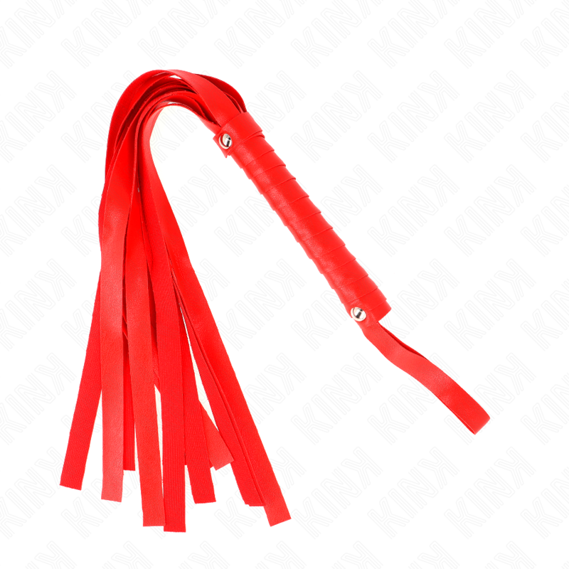 KINK - Fouet à queue large rouge 48.5 CM