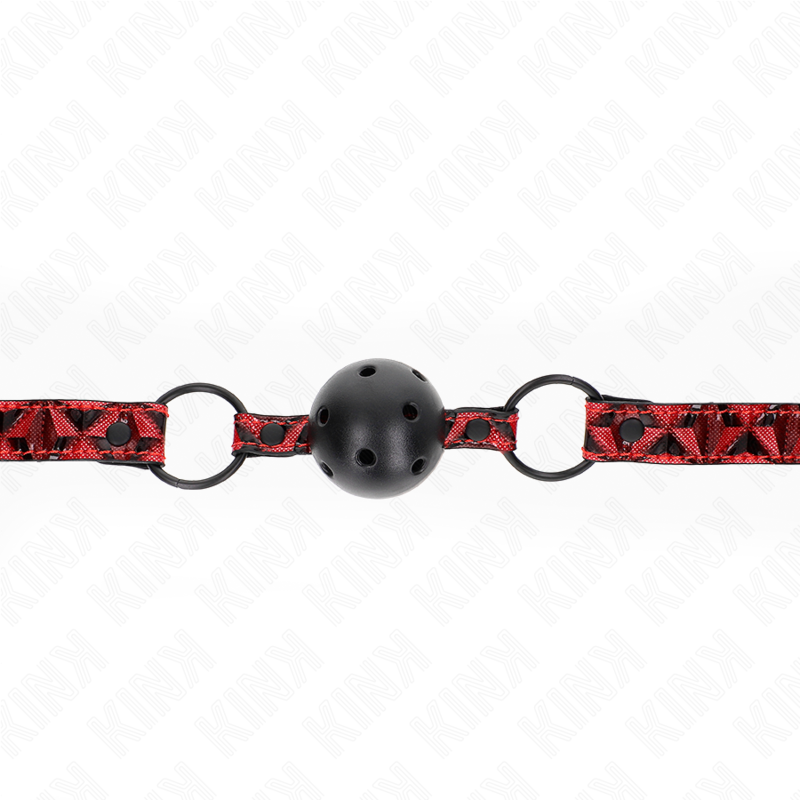KINK - 4.5 CM DIAMOND PATTERN BALL GAG MODEL 2 64.5 CM ADJUSTABLE 42-60 CM