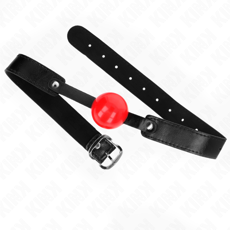 KINK - MORDAZA DE BOLA DE TPE SUAVE DE 4 CM MODELO 1 66 x 2,5 CM AJUSTABLE 41-61 CM