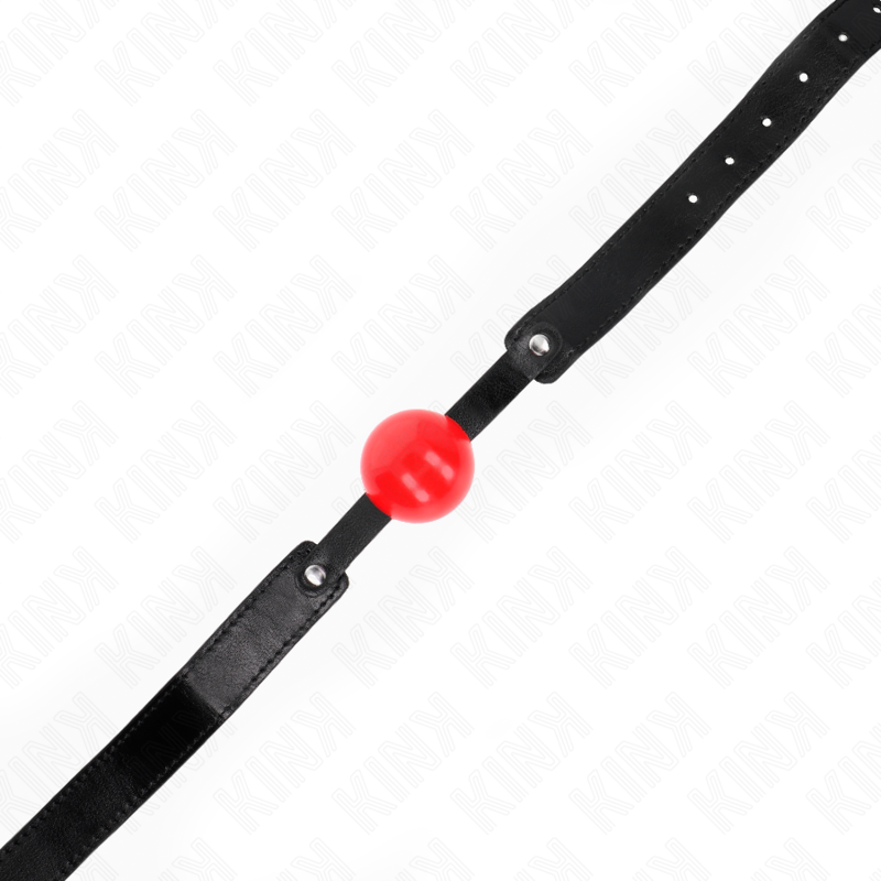KINK - MORDAZA DE BOLA DE TPE SUAVE DE 4 CM MODELO 1 66 x 2,5 CM AJUSTABLE 41-61 CM
