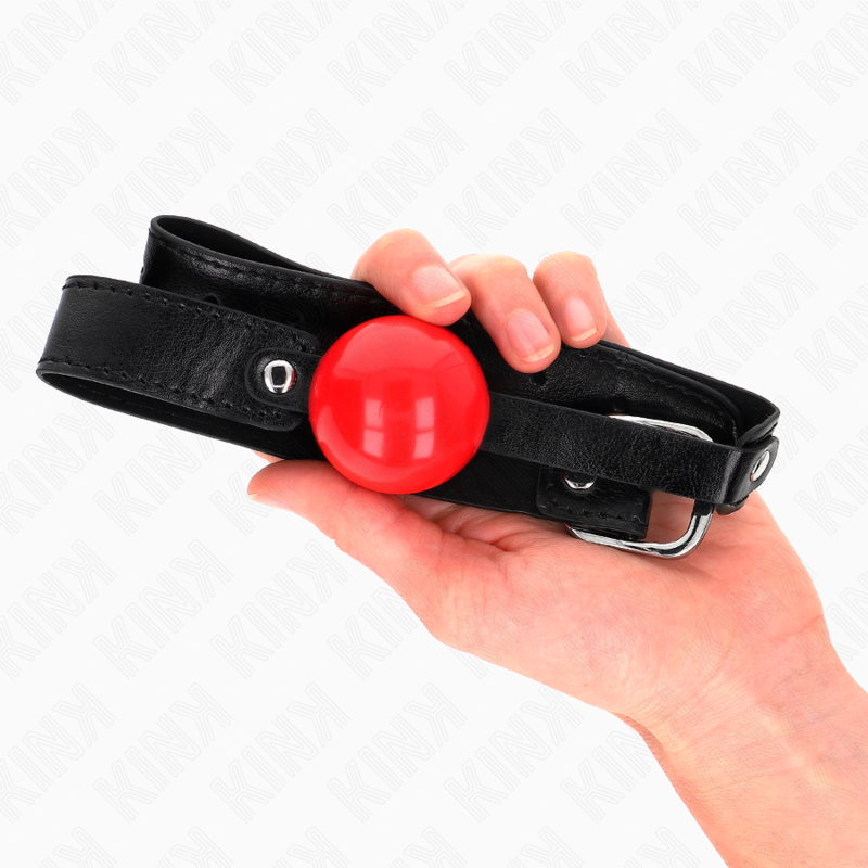 KINK - MORDAZA DE BOLA DE TPE SUAVE DE 4 CM MODELO 1 66 x 2,5 CM AJUSTABLE 41-61 CM