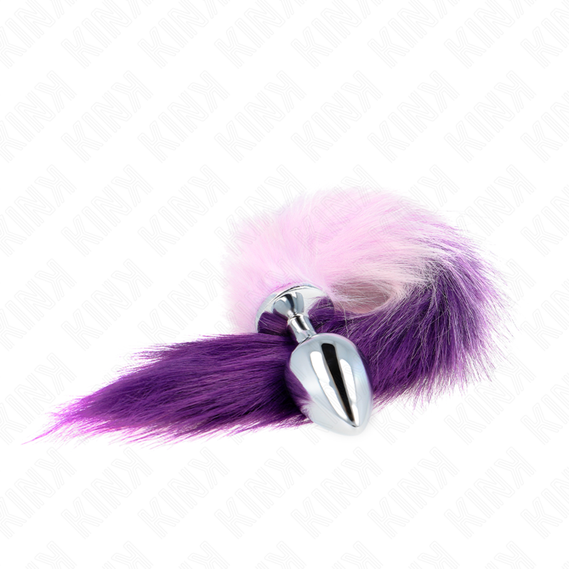 KINK - ANAL PLUG TAILLE L 10 X 4 CM AVEC QUEUE SYNTHÉTIQUE 40 CM VIOLET