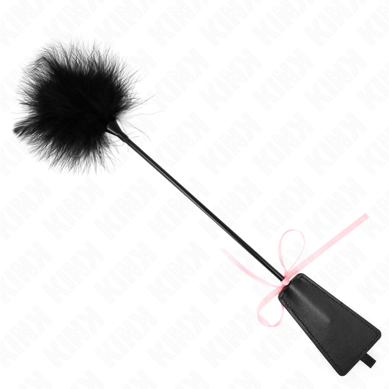 KINK - PLUMAS CRUJIENTES CON LAZO DE CINTA ROSA 49 CM