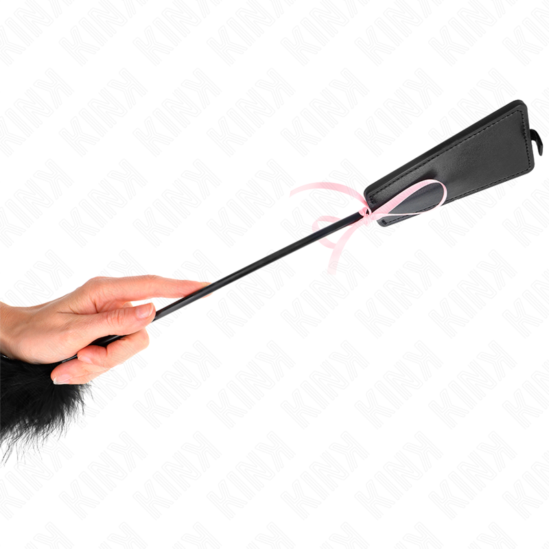 KINK - PLUMAS CRUJIENTES CON LAZO DE CINTA ROSA 49 CM
