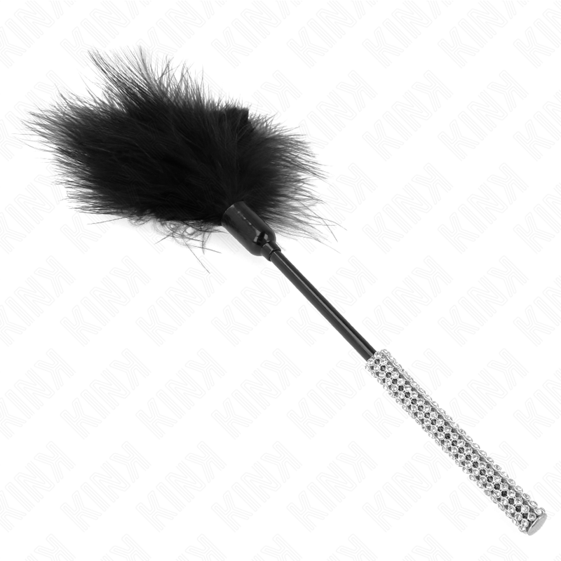 KINK - PLUMAS DE CHACOUILLE CON MANGO DE DIAMANTES DE 27 CM