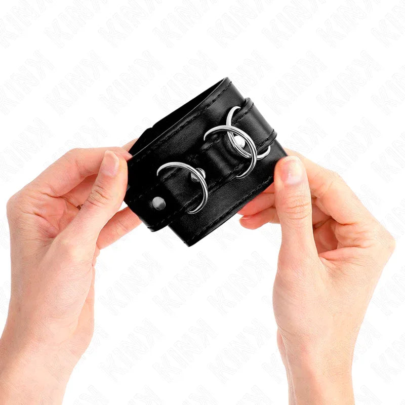 Kink – 3 Appareils Poignets Ajustables Noir 17,5 25 cm X 6 cm