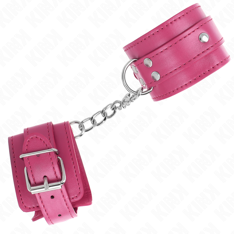 KINK - 3 MUÑEQUERAS AJUSTABLES ROSAS 17,5-25 CM X 6 CM