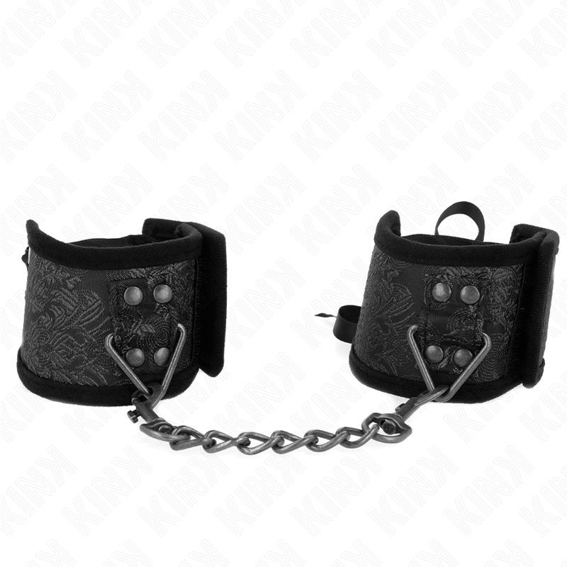 KINK - RETENUES-POIGNETS SCANDAL DÉTAILS DENTELLE NOIRE 24.5 CM X 6.5 CM